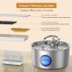 TOMXCUTE Stainless Steel Cat Fountain: Drinking Fountain for Cats - 3.2 L Cat Fountain for Cats - Ultra-Quiet Cat Drinking Fountain - Cat Drinking Fountain - Water Fountain for Cats - for Multiple TOMXCUTE Stainless Steel Cat Fountain: Drinking Fountain for Cats - 3.2 L Cat Fountain for Cats - Ultra-Quiet Cat Drinking Fountain - Cat Drinking Fountain - Water Fountain for Cats - for Multiple