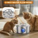 TOMXCUTE Stainless Steel Cat Fountain: Drinking Fountain for Cats - 3.2 L Cat Fountain for Cats - Ultra-Quiet Cat Drinking Fountain - Cat Drinking Fountain - Water Fountain for Cats - for Multiple TOMXCUTE Stainless Steel Cat Fountain: Drinking Fountain for Cats - 3.2 L Cat Fountain for Cats - Ultra-Quiet Cat Drinking Fountain - Cat Drinking Fountain - Water Fountain for Cats - for Multiple