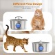 TOMXCUTE Stainless Steel Cat Fountain: Drinking Fountain for Cats - 3.2 L Cat Fountain for Cats - Ultra-Quiet Cat Drinking Fountain - Cat Drinking Fountain - Water Fountain for Cats - for Multiple TOMXCUTE Stainless Steel Cat Fountain: Drinking Fountain for Cats - 3.2 L Cat Fountain for Cats - Ultra-Quiet Cat Drinking Fountain - Cat Drinking Fountain - Water Fountain for Cats - for Multiple