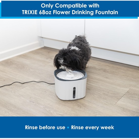TRIXIE 68 Ounce Water Fountain Replacement Filter for Fish - Grey TRIXIE 68 Ounce Water Fountain Replacement Filter for Fish - Grey