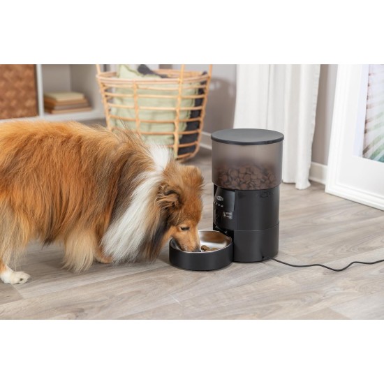 TRIXIE TX-S Smart 3.0L Automatic Feeder for Dogs & Cats - Programmable and Controllable Feeder in White - Automatic & Individual Food Output - 24345 TRIXIE TX-S Smart 3.0L Automatic Feeder for Dogs & Cats - Programmable and Controllable Feeder in White - Automatic & Individual Food Output - 24345