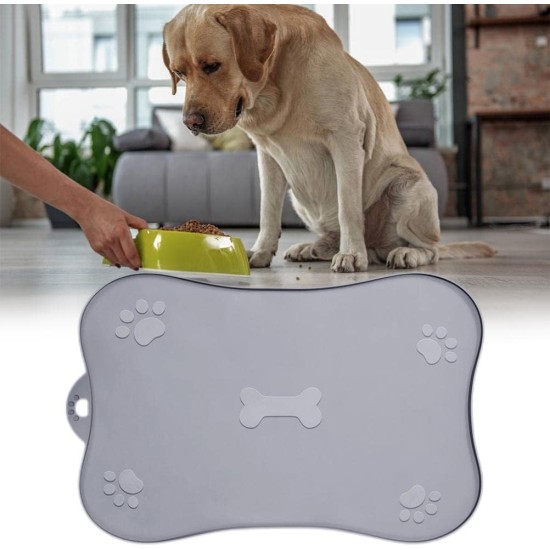Tianbi Pet Feeding Mat, Pet Placemat for Dog and Cat, Waterproof Silicone Pet Feeding Pad Placemat Trays, Non-Slip Rollable Mat to Prevent Food and Water Overflow Tianbi Pet Feeding Mat, Pet Placemat for Dog and Cat, Waterproof Silicone Pet Feeding Pad Placemat Trays, Non-Slip Rollable Mat to Prevent Food and Water Overflow