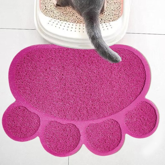 Tianher Cat Litter Mat, PVC Cat Litter Mat, Cat Litter Tray Mat, Pet Feeding Bowl Mat, Cat Litter, Paw Mat, Waterproof, Non-Slip Food, Paw Shaped for Cats and Dogs (Colour Mix) Tianher Cat Litter Mat, PVC Cat Litter Mat, Cat Litter Tray Mat, Pet Feeding Bowl Mat, Cat Litter, Paw Mat, Waterproof, Non-Slip Food, Paw Shaped for Cats and Dogs (Colour Mix)
