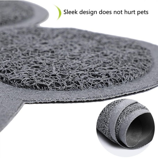 Tianher Cat Litter Mat, PVC Cat Litter Mat, Cat Litter Tray Mat, Pet Feeding Bowl Mat, Cat Litter, Paw Mat, Waterproof, Non-Slip Food, Paw Shaped for Cats and Dogs (Colour Mix) Tianher Cat Litter Mat, PVC Cat Litter Mat, Cat Litter Tray Mat, Pet Feeding Bowl Mat, Cat Litter, Paw Mat, Waterproof, Non-Slip Food, Paw Shaped for Cats and Dogs (Colour Mix)
