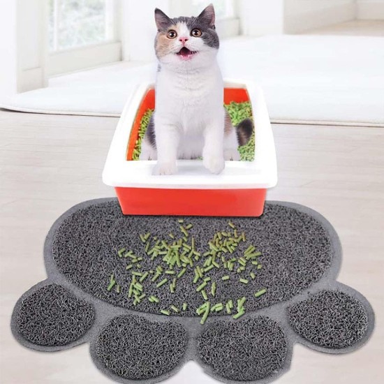 Tianher Cat Litter Mat, PVC Cat Litter Mat, Cat Litter Tray Mat, Pet Feeding Bowl Mat, Cat Litter, Paw Mat, Waterproof, Non-Slip Food, Paw Shaped for Cats and Dogs (Colour Mix) Tianher Cat Litter Mat, PVC Cat Litter Mat, Cat Litter Tray Mat, Pet Feeding Bowl Mat, Cat Litter, Paw Mat, Waterproof, Non-Slip Food, Paw Shaped for Cats and Dogs (Colour Mix)