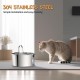 Tomxcute Stainless Steel Drinking Fountain for Cats 3.2 L, Cat Drinking Fountain for Dogs with Water Level Window - with a Set of Filters for Multi-Cat Household and Dogs Tomxcute Stainless Steel Drinking Fountain for Cats 3.2 L, Cat Drinking Fountain for Dogs with Water Level Window - with a Set of Filters for Multi-Cat Household and Dogs