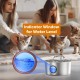 Tomxcute Stainless Steel Drinking Fountain for Cats 3.2 L, Cat Drinking Fountain for Dogs with Water Level Window - with a Set of Filters for Multi-Cat Household and Dogs Tomxcute Stainless Steel Drinking Fountain for Cats 3.2 L, Cat Drinking Fountain for Dogs with Water Level Window - with a Set of Filters for Multi-Cat Household and Dogs