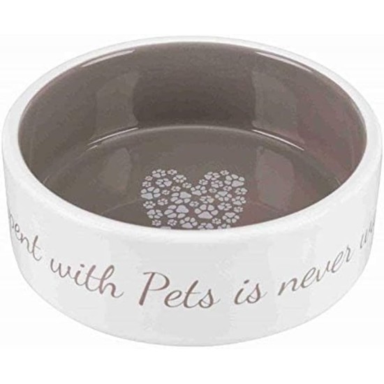 Trixie 24499 Ceramic Cat Bowl, 0.25 Litres, Diameter 13 cm, White Trixie 24499 Ceramic Cat Bowl, 0.25 Litres, Diameter 13 cm, White