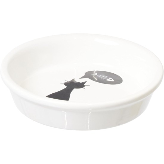 Trixie 24499 Ceramic Cat Bowl, 0.25 Litres, Diameter 13 cm, White Trixie 24499 Ceramic Cat Bowl, 0.25 Litres, Diameter 13 cm, White