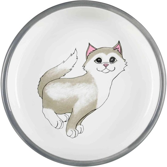 Trixie 24499 Ceramic Cat Bowl, 0.25 Litres, Diameter 13 cm, White Trixie 24499 Ceramic Cat Bowl, 0.25 Litres, Diameter 13 cm, White