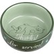 Trixie Cat bowl Thanks for Service, ceramic Trixie Cat bowl Thanks for Service, ceramic