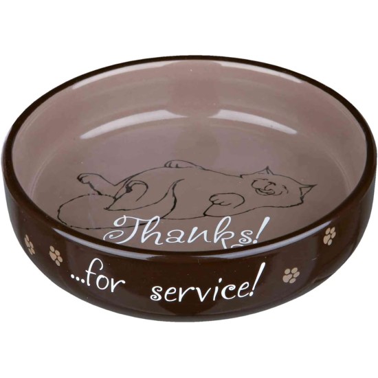 Trixie Cat bowl for short-nosed breeds, ceramic Trixie Cat bowl for short-nosed breeds, ceramic