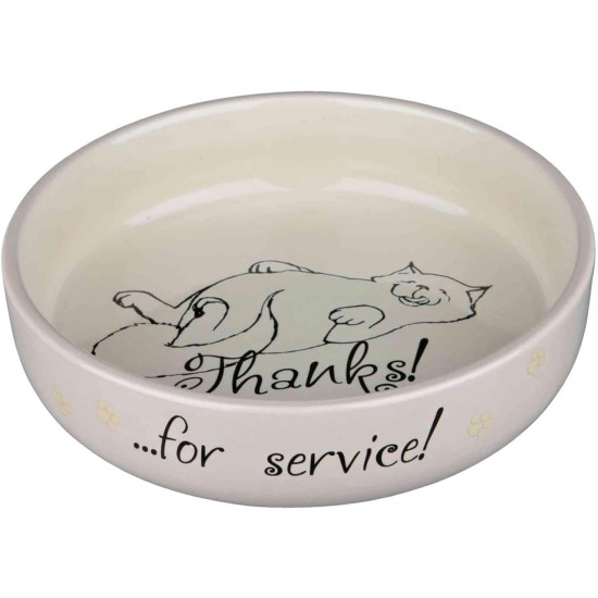 Trixie Cat bowl for short-nosed breeds, ceramic Trixie Cat bowl for short-nosed breeds, ceramic
