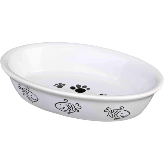 Trixie Cat bowl, oval, ceramic Trixie Cat bowl, oval, ceramic
