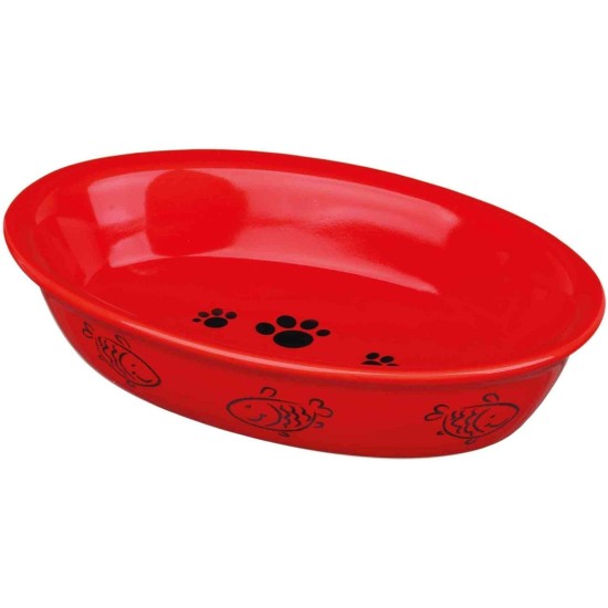 Trixie Cat bowl, oval, ceramic Trixie Cat bowl, oval, ceramic