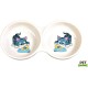 Trixie Double Diner Ceramic Cat Bowl With Print Trixie Double Diner Ceramic Cat Bowl With Print