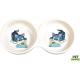 Trixie Double Diner Ceramic Cat Bowl With Print Trixie Double Diner Ceramic Cat Bowl With Print