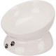 Trixie White Ceramic Cat Feeder