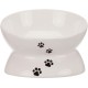 Trixie White Ceramic Cat Feeder