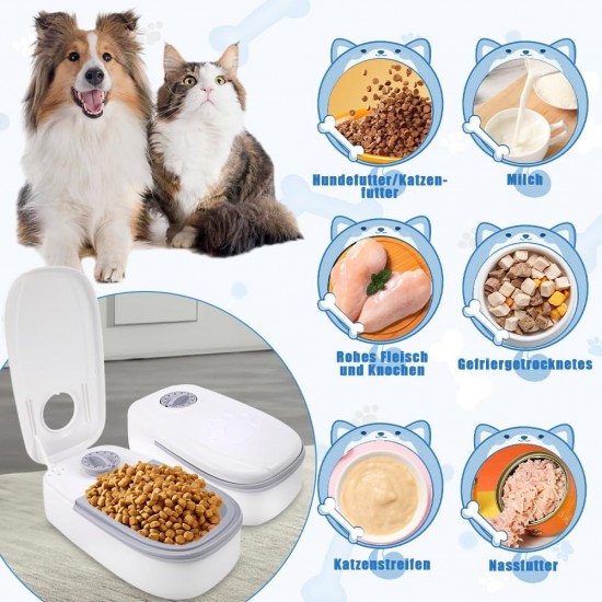 Tyafzzn Automatic Cat Feeder for Meals, Automatic Cat Feeder, Automatic Feeder for Cats and Small Dogs Tyafzzn Automatic Cat Feeder for Meals, Automatic Cat Feeder, Automatic Feeder for Cats and Small Dogs