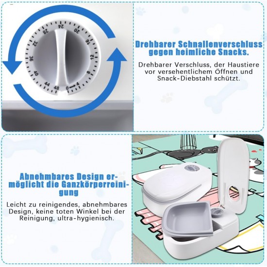 Tyafzzn Automatic Cat Feeder for Meals, Automatic Cat Feeder, Automatic Feeder for Cats and Small Dogs Tyafzzn Automatic Cat Feeder for Meals, Automatic Cat Feeder, Automatic Feeder for Cats and Small Dogs