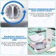 Tyafzzn Automatic Cat Feeder for Meals, Automatic Cat Feeder, Automatic Feeder for Cats and Small Dogs