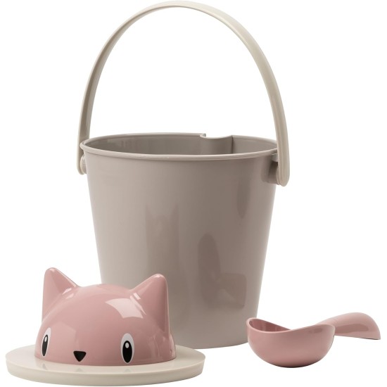 United Pets Crick Cat Food Container, Made in Italy, Pink/Grey, Includes Food Scoop, Designer Stefano Giovannoni Cat Food Container - One Size United Pets Crick Cat Food Container, Made in Italy, Pink/Grey, Includes Food Scoop, Designer Stefano Giovannoni Cat Food Container - One Size