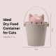 United Pets Crick Cat Food Container, Made in Italy, Pink/Grey, Includes Food Scoop, Designer Stefano Giovannoni Cat Food Container - One Size United Pets Crick Cat Food Container, Made in Italy, Pink/Grey, Includes Food Scoop, Designer Stefano Giovannoni Cat Food Container - One Size