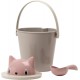United Pets Crick Cat Food Container, Made in Italy, Pink/Grey, Includes Food Scoop, Designer Stefano Giovannoni Cat Food Container - One Size United Pets Crick Cat Food Container, Made in Italy, Pink/Grey, Includes Food Scoop, Designer Stefano Giovannoni Cat Food Container - One Size