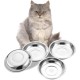 VENTION Small Flat Cat Food Bowls, Outer Diameter 14.6 cm, Stainless Steel Cat Bowl for Domestic Cats, 4 Pieces Replacement Cat Bowls 320 ml for Raised Feeding Station, Food Bowls VENTION Small Flat Cat Food Bowls, Outer Diameter 14.6 cm, Stainless Steel Cat Bowl for Domestic Cats, 4 Pieces Replacement Cat Bowls 320 ml for Raised Feeding Station, Food Bowls