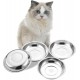VENTION Small Flat Cat Food Bowls, Outer Diameter 14.6 cm, Stainless Steel Cat Bowl for Domestic Cats, 4 Pieces Replacement Cat Bowls 320 ml for Raised Feeding Station, Food Bowls VENTION Small Flat Cat Food Bowls, Outer Diameter 14.6 cm, Stainless Steel Cat Bowl for Domestic Cats, 4 Pieces Replacement Cat Bowls 320 ml for Raised Feeding Station, Food Bowls