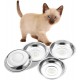 VENTION Small Flat Cat Food Bowls, Outer Diameter 14.6 cm, Stainless Steel Cat Bowl for Domestic Cats, 4 Pieces Replacement Cat Bowls 320 ml for Raised Feeding Station, Food Bowls VENTION Small Flat Cat Food Bowls, Outer Diameter 14.6 cm, Stainless Steel Cat Bowl for Domestic Cats, 4 Pieces Replacement Cat Bowls 320 ml for Raised Feeding Station, Food Bowls