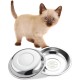 VENTION Small Flat Cat Food Bowls, Outer Diameter 14.6 cm, Stainless Steel Cat Bowl for Domestic Cats, 4 Pieces Replacement Cat Bowls 320 ml for Raised Feeding Station, Food Bowls VENTION Small Flat Cat Food Bowls, Outer Diameter 14.6 cm, Stainless Steel Cat Bowl for Domestic Cats, 4 Pieces Replacement Cat Bowls 320 ml for Raised Feeding Station, Food Bowls