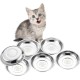 VENTION Small Flat Cat Food Bowls, Outer Diameter 14.6 cm, Stainless Steel Cat Bowl for Domestic Cats, 4 Pieces Replacement Cat Bowls 320 ml for Raised Feeding Station, Food Bowls VENTION Small Flat Cat Food Bowls, Outer Diameter 14.6 cm, Stainless Steel Cat Bowl for Domestic Cats, 4 Pieces Replacement Cat Bowls 320 ml for Raised Feeding Station, Food Bowls