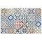 VINILIKO, Waterproof Pet Bowl Mat Mosaic Guimaraes 48 x 75 cm VINILIKO, Waterproof Pet Bowl Mat Mosaic Guimaraes 48 x 75 cm