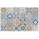 VINILIKO, Waterproof Pet Bowl Mat Mosaic Guimaraes 48 x 75 cm VINILIKO, Waterproof Pet Bowl Mat Mosaic Guimaraes 48 x 75 cm