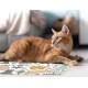 VINILIKO, Waterproof Pet Bowl Mat for Cats in Paradise 48 x 75 cm VINILIKO, Waterproof Pet Bowl Mat for Cats in Paradise 48 x 75 cm