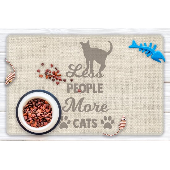 VINILIKO, Waterproof Pet Bowl Mat for Fewer People More Cats 48 x 75 cm VINILIKO, Waterproof Pet Bowl Mat for Fewer People More Cats 48 x 75 cm