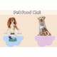VINPAM Creative Cute Pet Silicone Pet Placemat Feeding Mat Cat Bowl Dog Bowl Non-Slip Waterproof Mat Pet Dining Mat 48 x 27 cm, Pink (Pink)