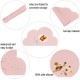 VINPAM Creative Cute Pet Silicone Pet Placemat Feeding Mat Cat Bowl Dog Bowl Non-Slip Waterproof Mat Pet Dining Mat 48 x 27 cm, Pink (Pink)