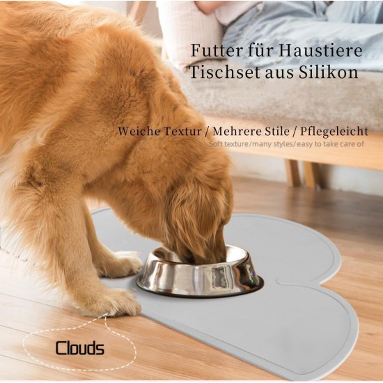 VINPAM Creative Cute Pet Silicone Pet Placemat Feeding Mat Cat Bowl Dog Bowl Non-Slip Waterproof Mat Pet Dining Mat 48 x 27 cm, Pink (Pink) VINPAM Creative Cute Pet Silicone Pet Placemat Feeding Mat Cat Bowl Dog Bowl Non-Slip Waterproof Mat Pet Dining Mat 48 x 27 cm, Pink (Pink)