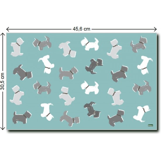Vilber A050 V01 Dogs. 2232 Du 03 Tablecloth Wallpaper Feeding Station Bird Bath 45.6 x 30.5 x 0.2 cm Blue Vilber A050 V01 Dogs. 2232 Du 03 Tablecloth Wallpaper Feeding Station Bird Bath 45.6 x 30.5 x 0.2 cm Blue