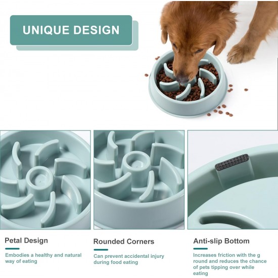 Vinabo Anti-sling dog bowl, anti-slinging bowl, dogs and cats, promotes a healthy diet and slow digestion, suitable for small/medium/large pets Vinabo Anti-sling dog bowl, anti-slinging bowl, dogs and cats, promotes a healthy diet and slow digestion, suitable for small/medium/large pets