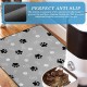 WANDGU 40 x 60 cm Waterproof Feeding Mat for Dogs and Cats: Super Absorbent Quick-Drying Bowl Mat with Non-Slip Rubber Coating for Cat Bowl and Dog Bowl Mat WANDGU 40 x 60 cm Waterproof Feeding Mat for Dogs and Cats: Super Absorbent Quick-Drying Bowl Mat with Non-Slip Rubber Coating for Cat Bowl and Dog Bowl Mat