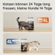 WOPET Automatic Cat Feeder 4L Cat Food Automatic 180 Days Battery Life (1-6 Meals/Day, Dry Food) Feeder for Cats/Dogs, Stainless Steel Bowl, Double Power Supply, Black WOPET Automatic Cat Feeder 4L Cat Food Automatic 180 Days Battery Life (1-6 Meals/Day, Dry Food) Feeder for Cats/Dogs, Stainless Steel Bowl, Double Power Supply, Black