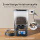 WOPET Automatic Cat Food Dispenser, 4L WiFi Cat Feeder with App Control for Slow Feeding, 10 Second Voice Recording, 1-10 Meals a Day for Cats and Dogs, Black