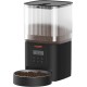 WOPET Automatic Cat Food Dispenser, 4L WiFi Cat Feeder with App Control for Slow Feeding, 10 Second Voice Recording, 1-10 Meals a Day for Cats and Dogs, Black