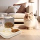WSAMJIN Automatic Cat Food and Water Dispenser Set, 2-in-1 Gravity Cat Feeder, 1.5 L Water Dispenser and Automatic Feeder Large Cat Feeder for Small Dogs, Puppies, Cats (White) WSAMJIN Automatic Cat Food and Water Dispenser Set, 2-in-1 Gravity Cat Feeder, 1.5 L Water Dispenser and Automatic Feeder Large Cat Feeder for Small Dogs, Puppies, Cats (White)