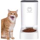 WYFCR Automatic Cat Puppy Feeder, Intelligent Pet Feeder for Small Animals, Takes Up An Area of 0.045 Square Metres, Removable Design, Easy to Clean - 3.8 L, White