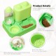Water Dispenser & Feeder for Cats and Dogs, Gravity 2-in-1 Automatic Dry Food Dispenser for Cats and Dogs, Automatic Feeder & Water Drinker Set for Small Animals